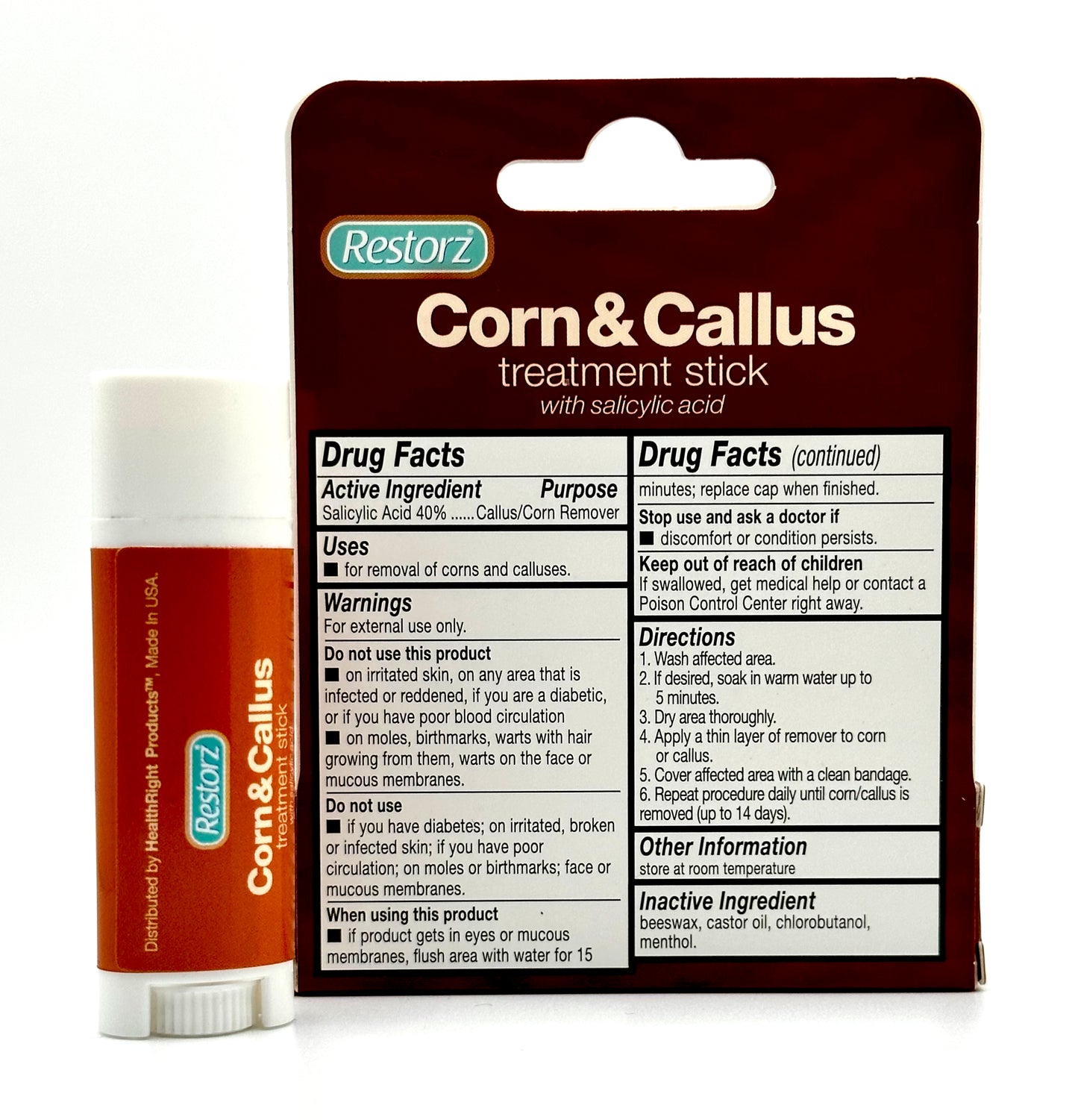 Restorz® Corn and Callus Treatment Stick