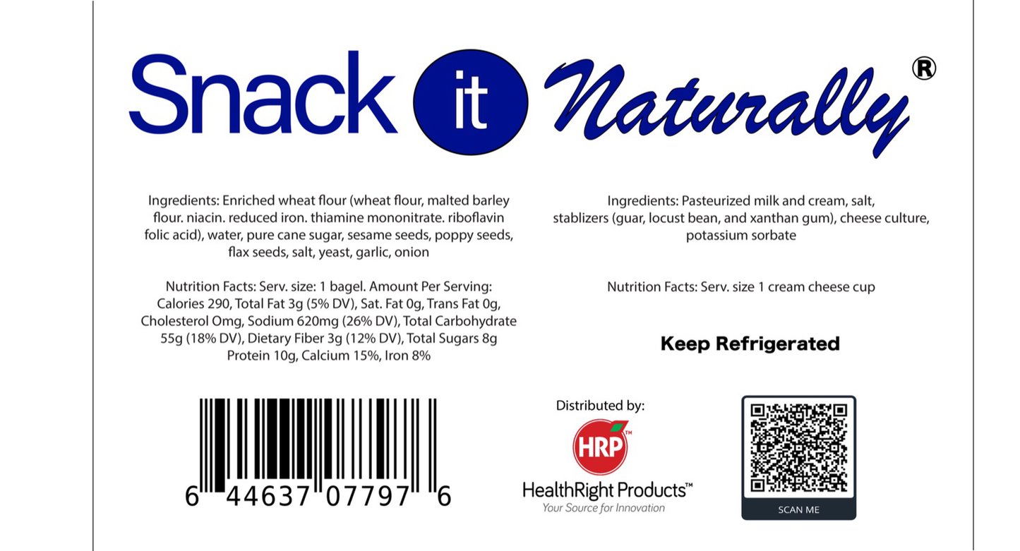 12 pack - Snack It Naturally® Everything Bagels