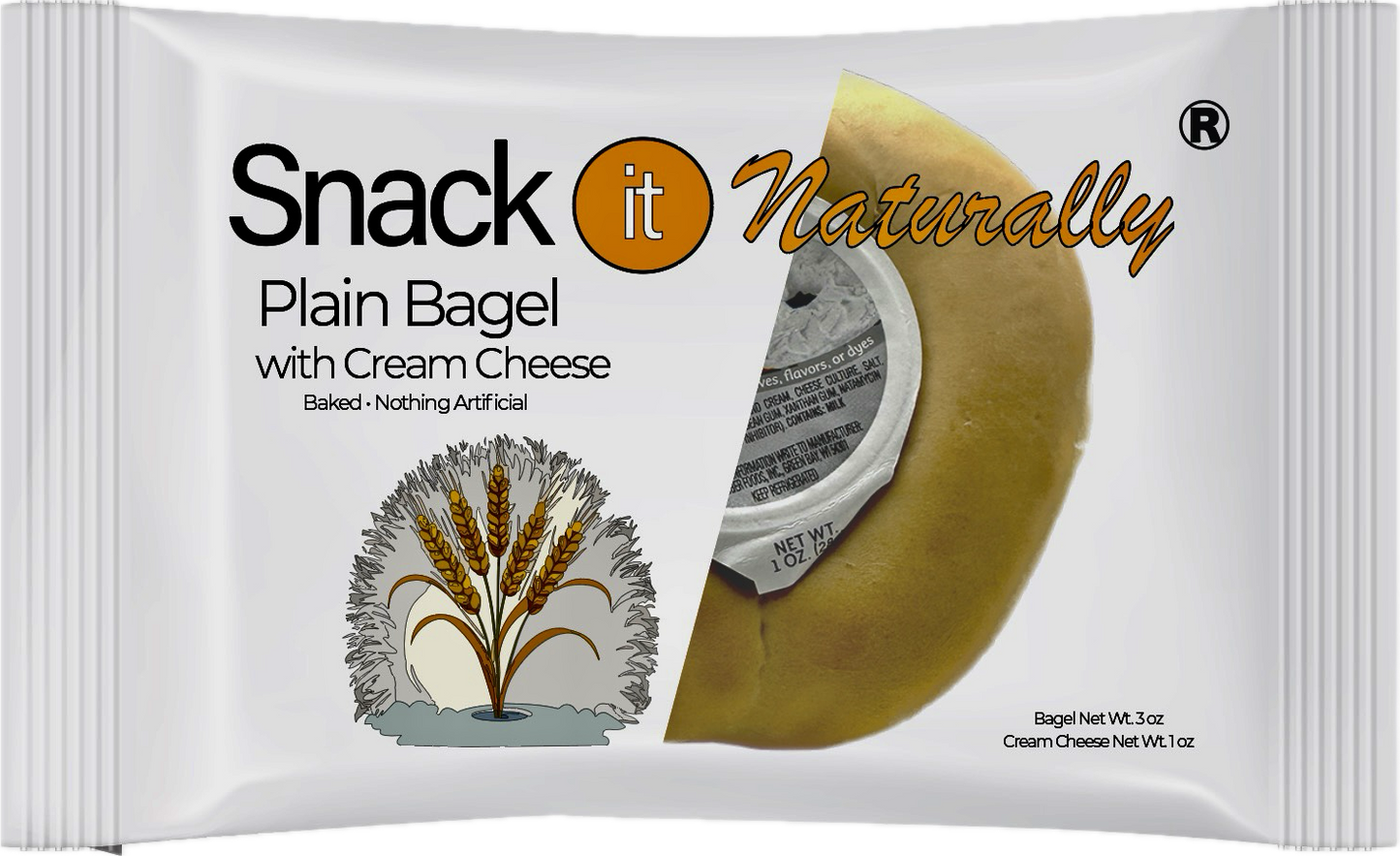 12 pack - Snack It Naturally® Plain Bagels