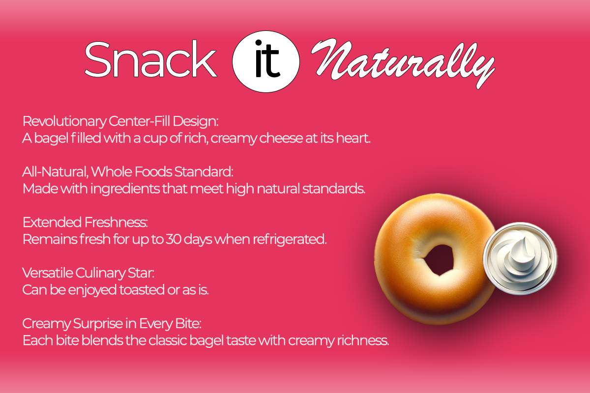 12 pack - Snack It Naturally® Plain Bagels