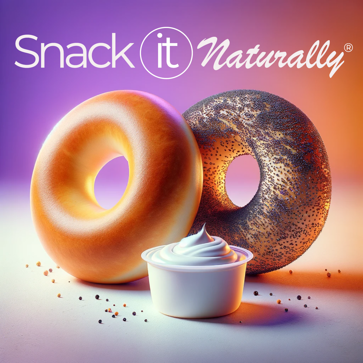 12 pack - Snack It Naturally® Plain Bagels