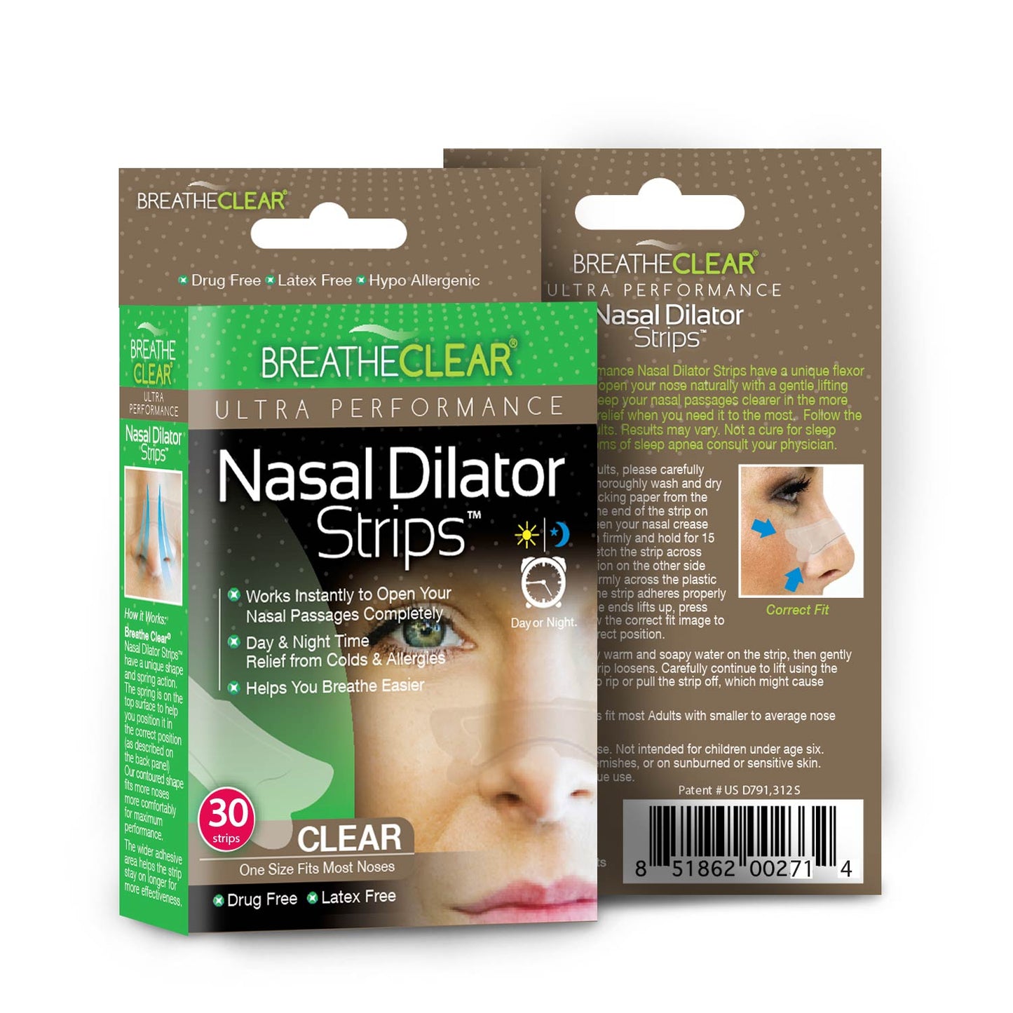 Breathe Clear Nasal Strips  Strips for Runny & Clogged Nose – HealthRight  Products, LLC
